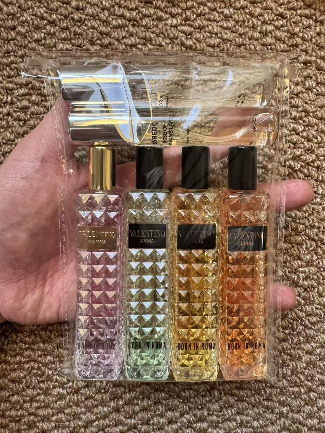 Combination perfume sample set for trial 5 samples