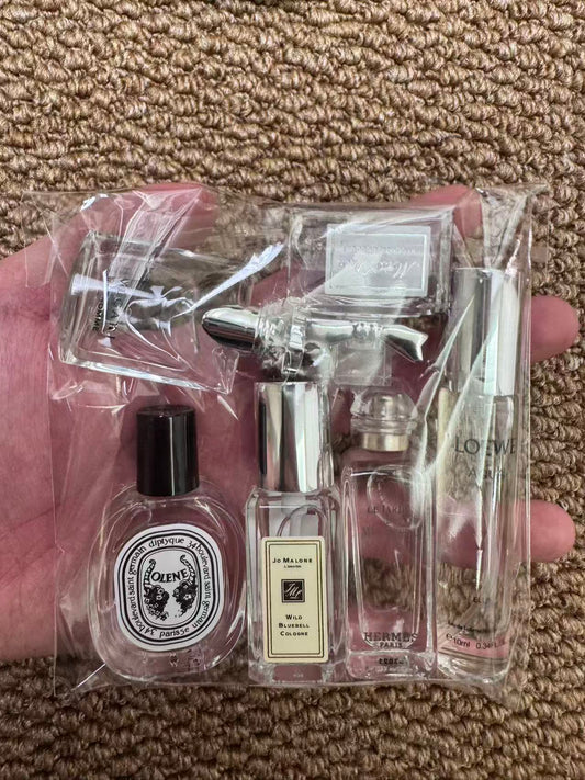 Combination perfume sample set for trial 6 samples