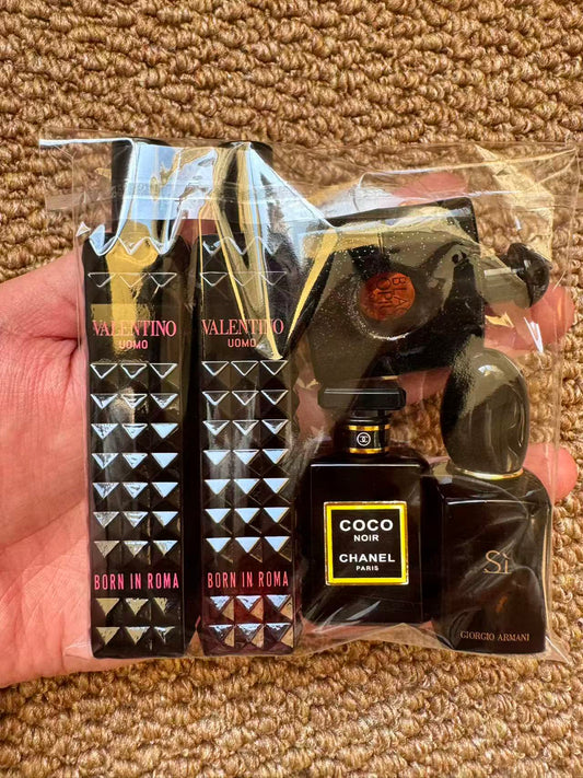 Combination perfume sample set for trial 5 samples
